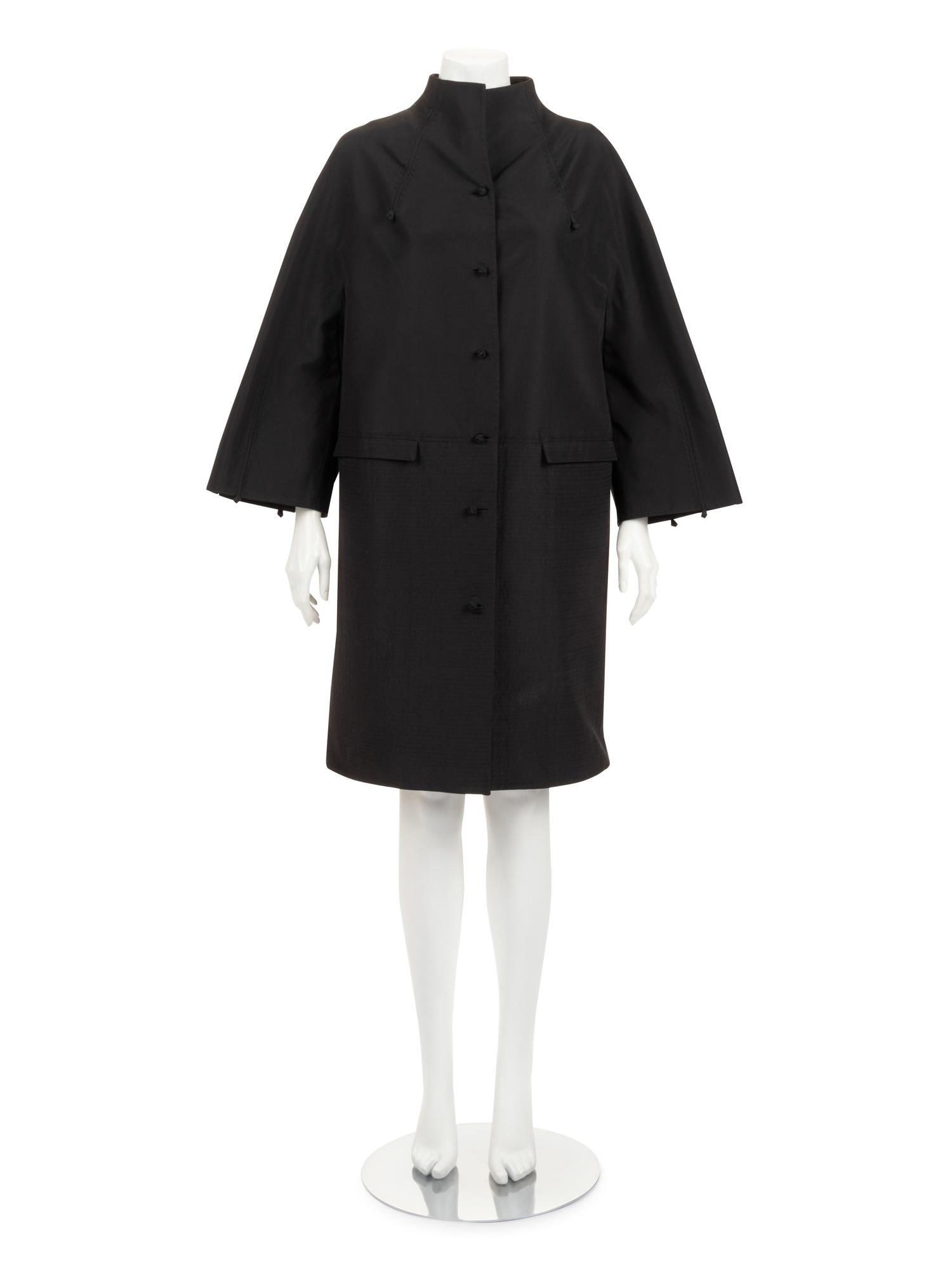 Ralph Rucci Silk Taffeta Jacket with Topstitching Detail