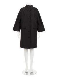 Ralph Rucci Silk Taffeta Jacket with Topstitching Detail