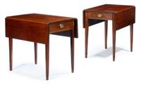 Pair of Federal inlaid mahogany pembroke tables middle atlantic states, circa 1800