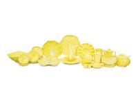 An Extensive Portuguese Yellow Ceramic Lettuce Ware Dinner Service