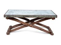 A Venetian Style Painted and Mirror-Veneered Low Table — 20TH CENTURY