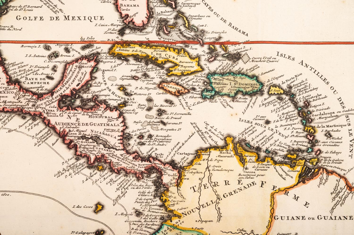 CHATELAIN, Henri Abraham (1684-1743). Carte Tres Curieuse de la Mer du Sud. Contenant des Remarques Nouvelles et Tres Utiles non Seulement sur les Ports et Iles de Cette Mer . Amsterdam, 1719.