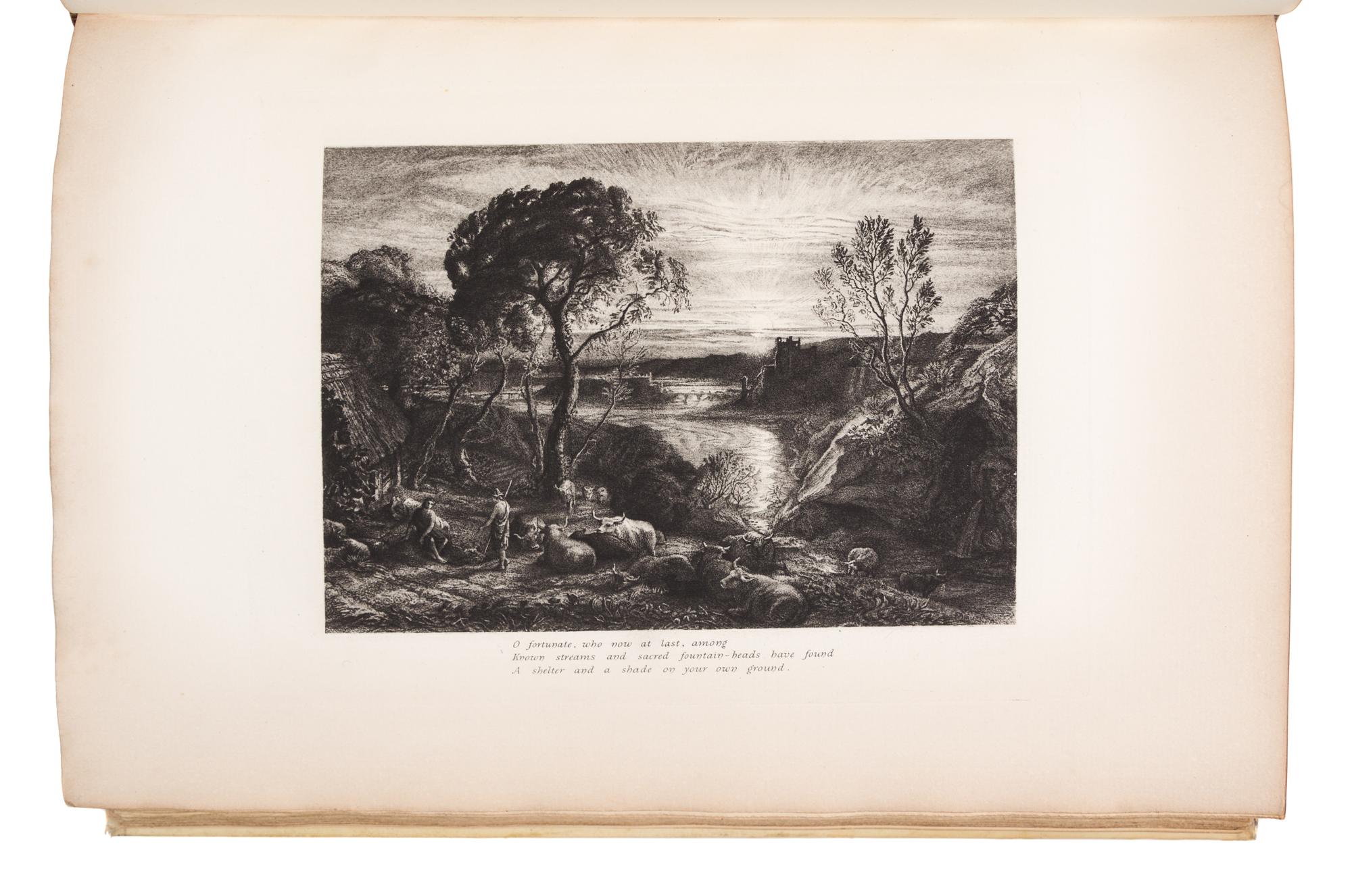PALMER, Samuel (1805-1881). An English Version of the Eclogues of Virgil. London: Seeley & Company, 1883.