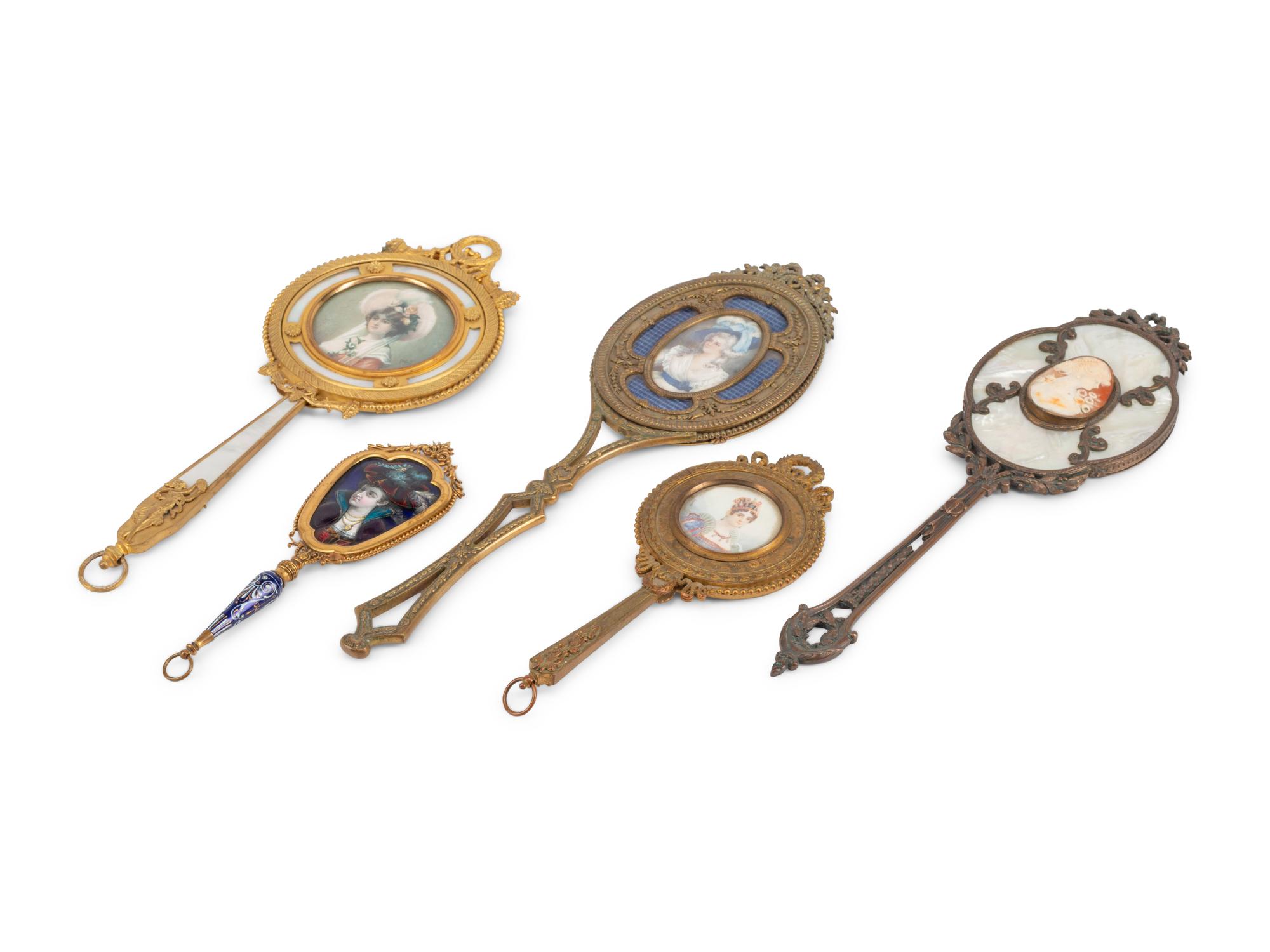 Five French and Continental Dressing Table Mirrors