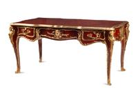 A Louis XV Style Gilt Bronze Mounted Kingwood Bureau Plat