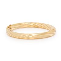 Two Gold Bangle Bracelets