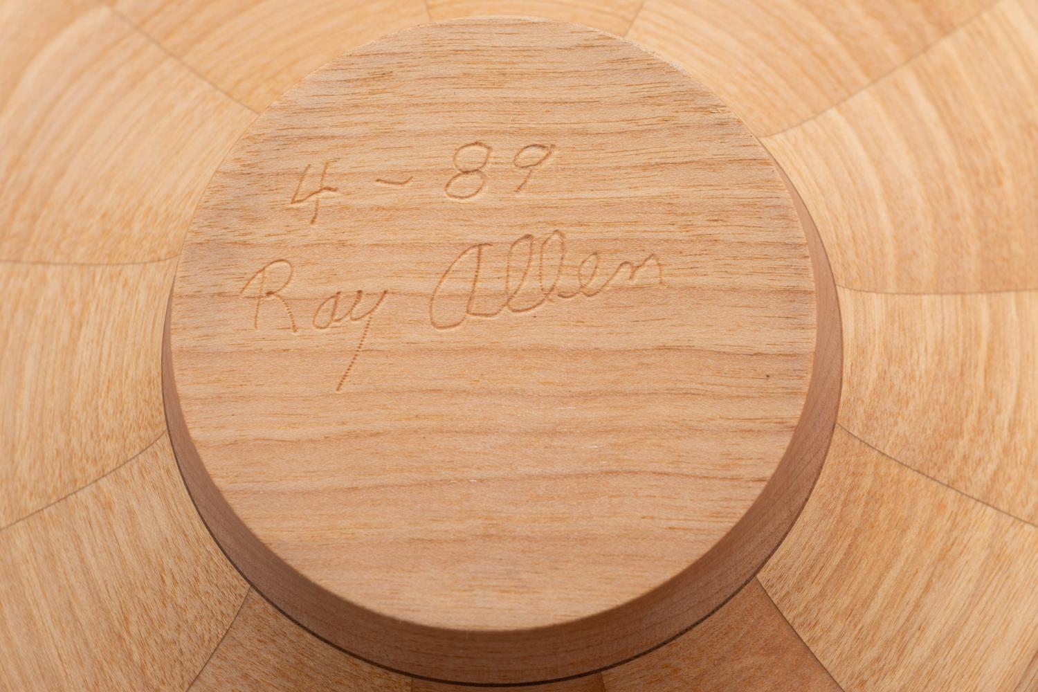 Three Turned Wood Vases by Ray Allen