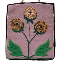 Plateau Beaded Flat Bags, Spring Flowers