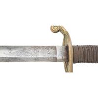 Tiffany Retailer Marked Imported US Model 1850 Foot Officers Sword with German Silver Scabbard