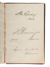 [LINCOLN, Abraham (1809-1865), DOUGLASS, Frederick (ca 1818-1895), and others - AUTOGRAPH ALBUM].