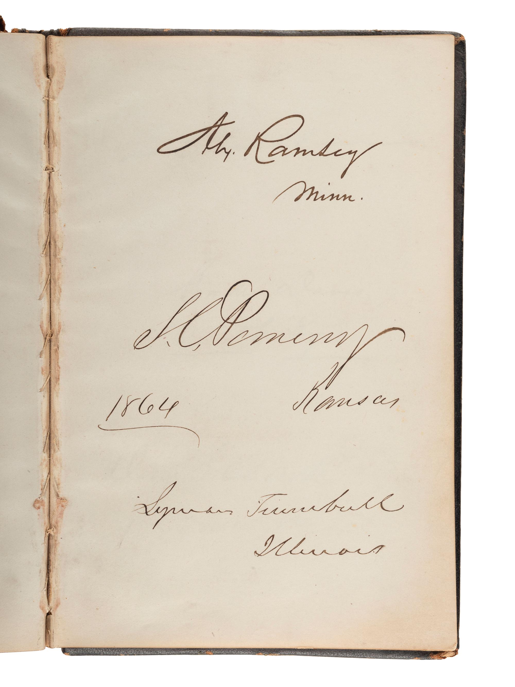 [LINCOLN, Abraham (1809-1865), DOUGLASS, Frederick (ca 1818-1895), and others - AUTOGRAPH ALBUM].