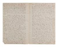 [WASHINGTON, George]. 19th century copy letter re. General Howe, New York retreat, Native American matters.