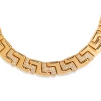 YELLOW GOLD AND DIAMOND COLLAR NECKLACE