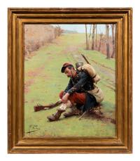 A Seated Foot Soldier