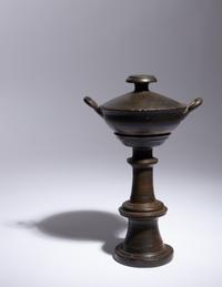 A Lucanian Black-Glazed Three-Part Thymiaterion