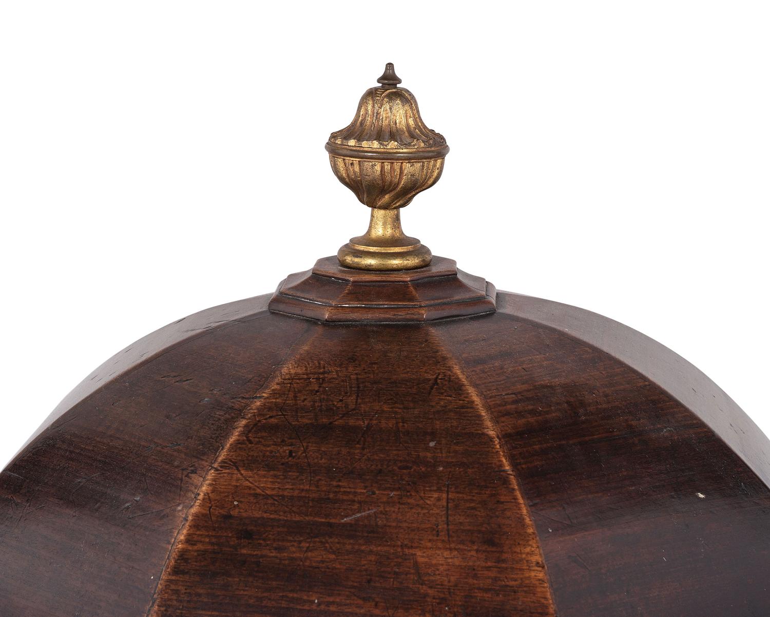 An English Brass Mounted Mahogany Cellarette