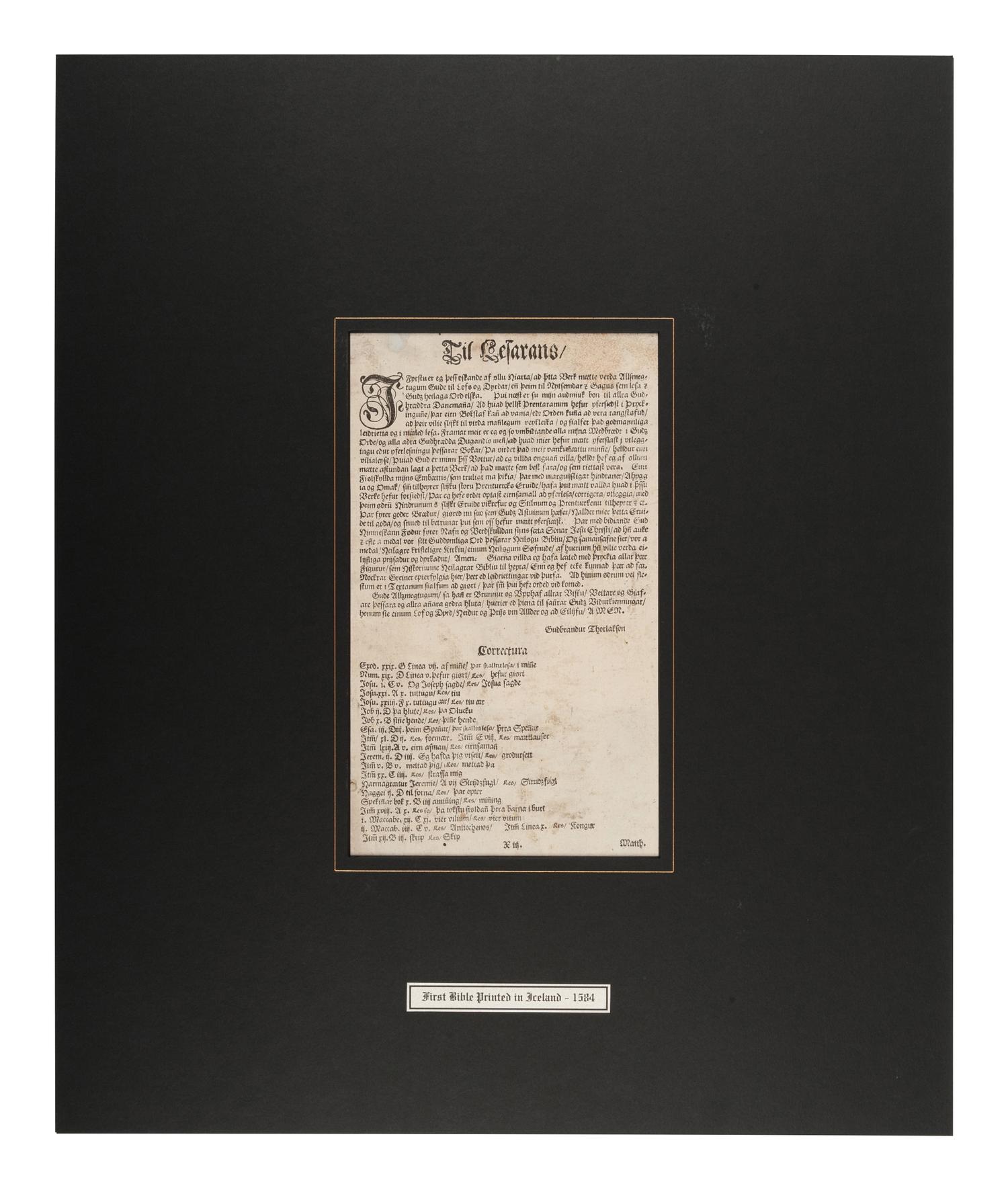 [BIBLE LEAVES - WORLD LANGUAGES]. A group of 5 Bible leaves, comprising: