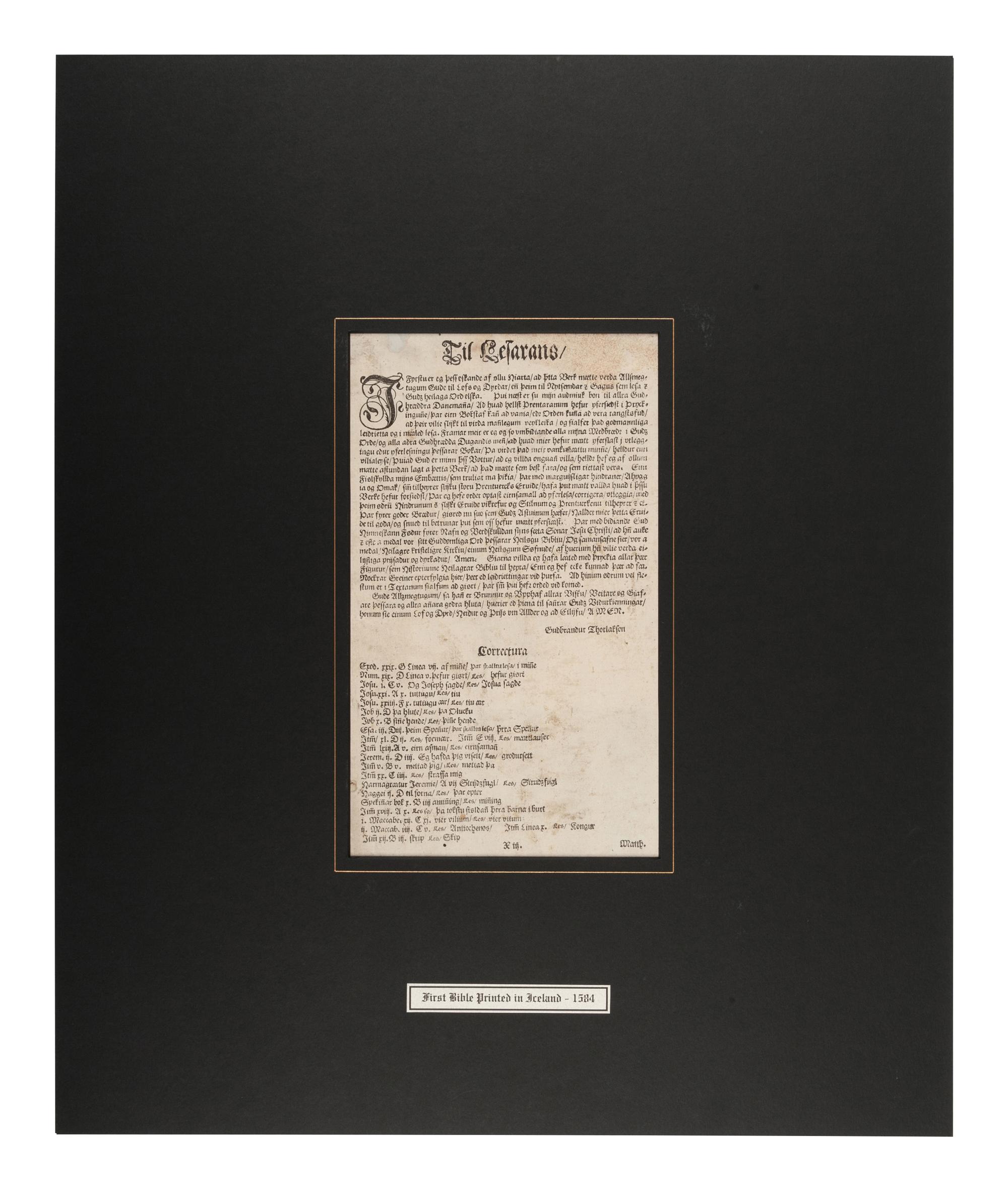 [BIBLE LEAVES - WORLD LANGUAGES]. A group of 5 Bible leaves, comprising: