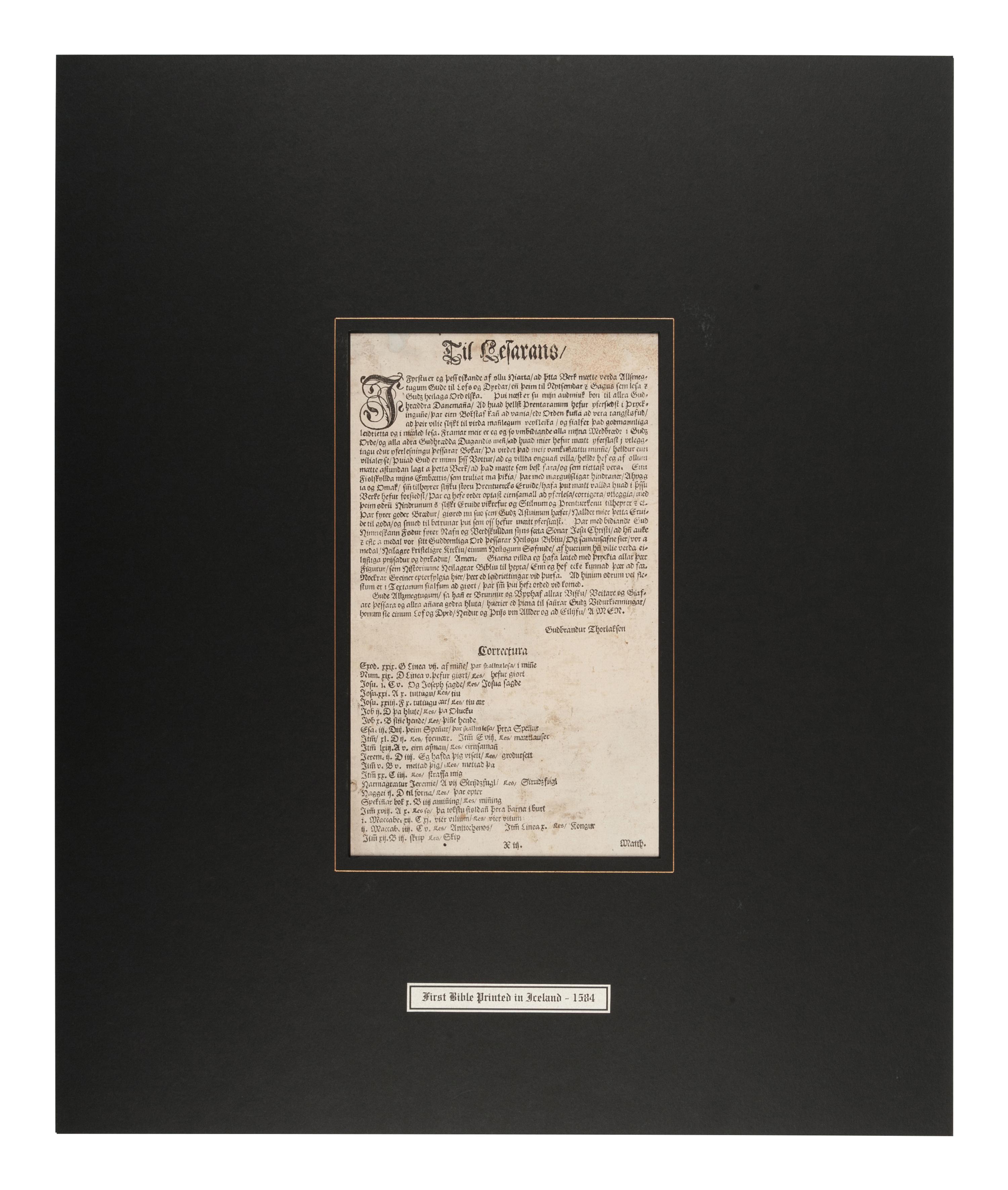 [BIBLE LEAVES - WORLD LANGUAGES]. A group of 5 Bible leaves, comprising: