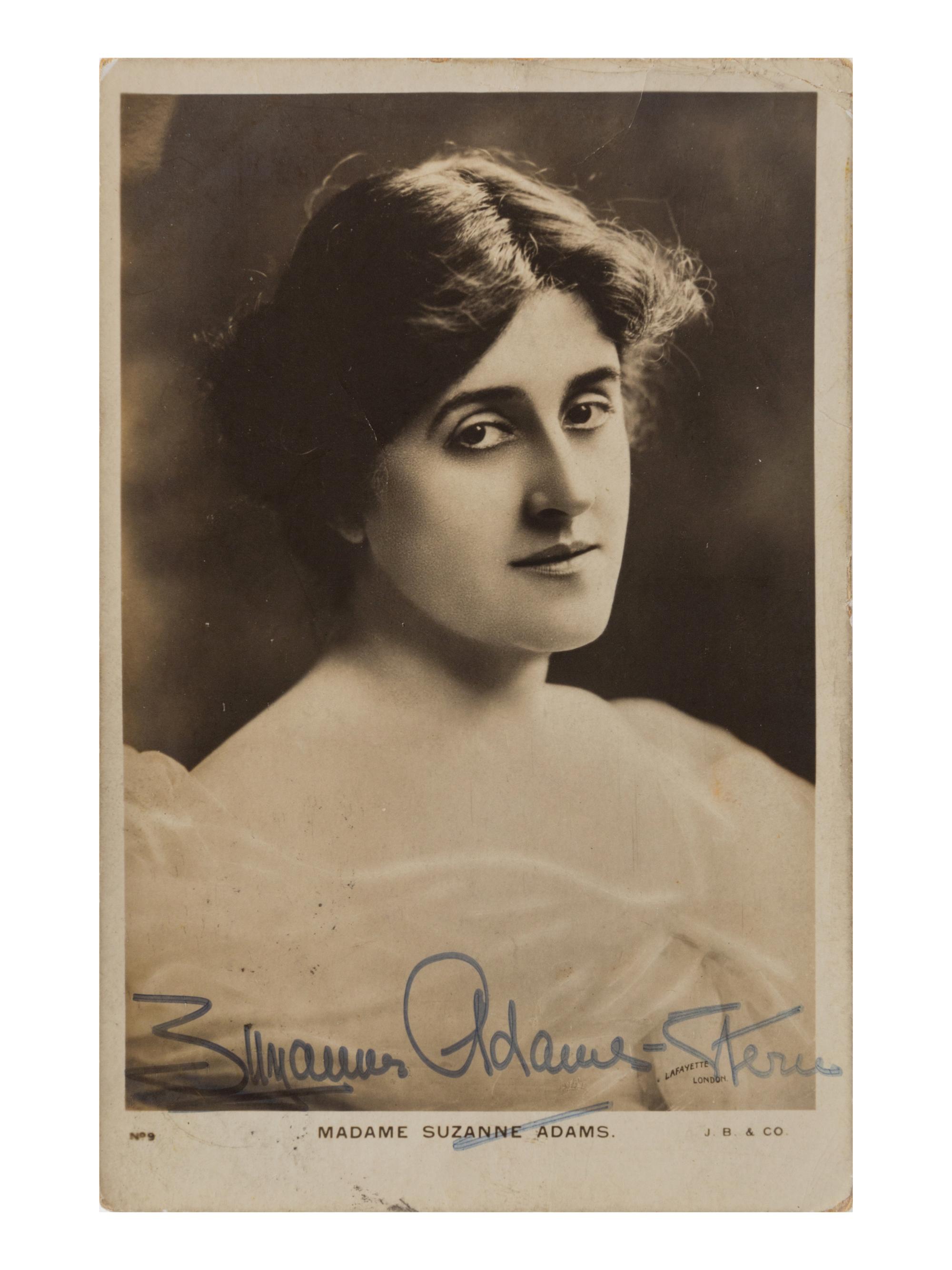 [20TH-CENTURY OPERA SINGERS]. A group of signed 6 photographs or photographic postcards of opera singers from the 1900s, comprising images of: