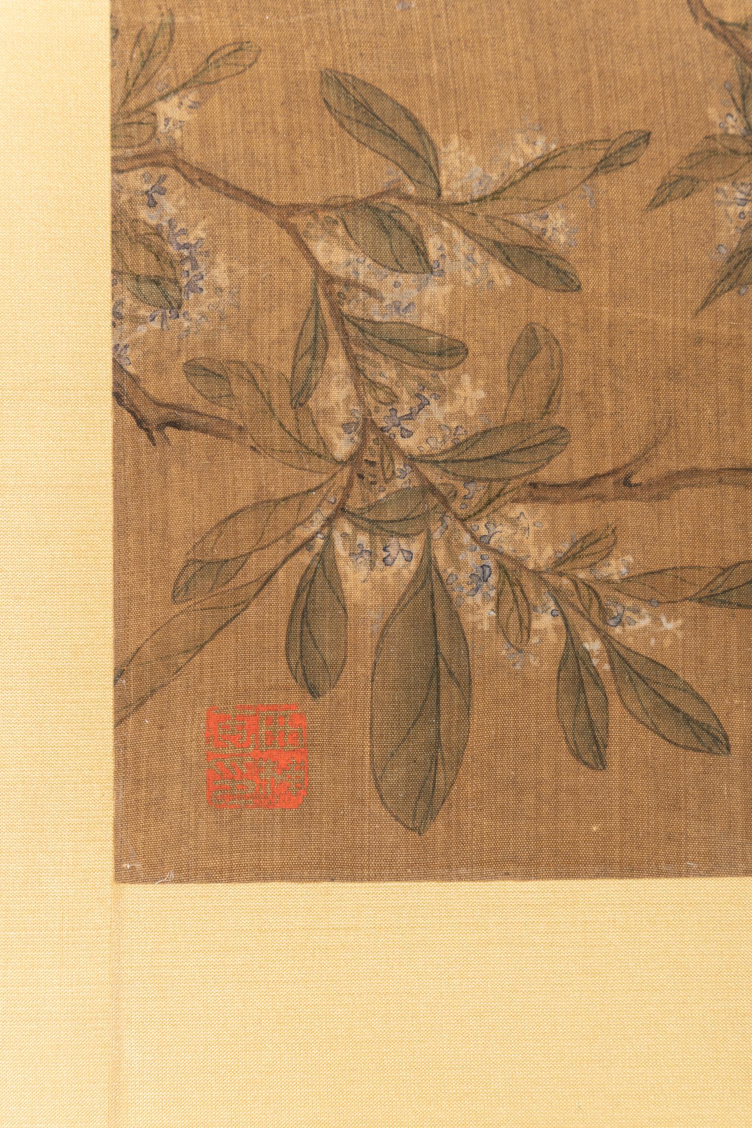 Two Chinese Paintings Depicting Birds and Flowers