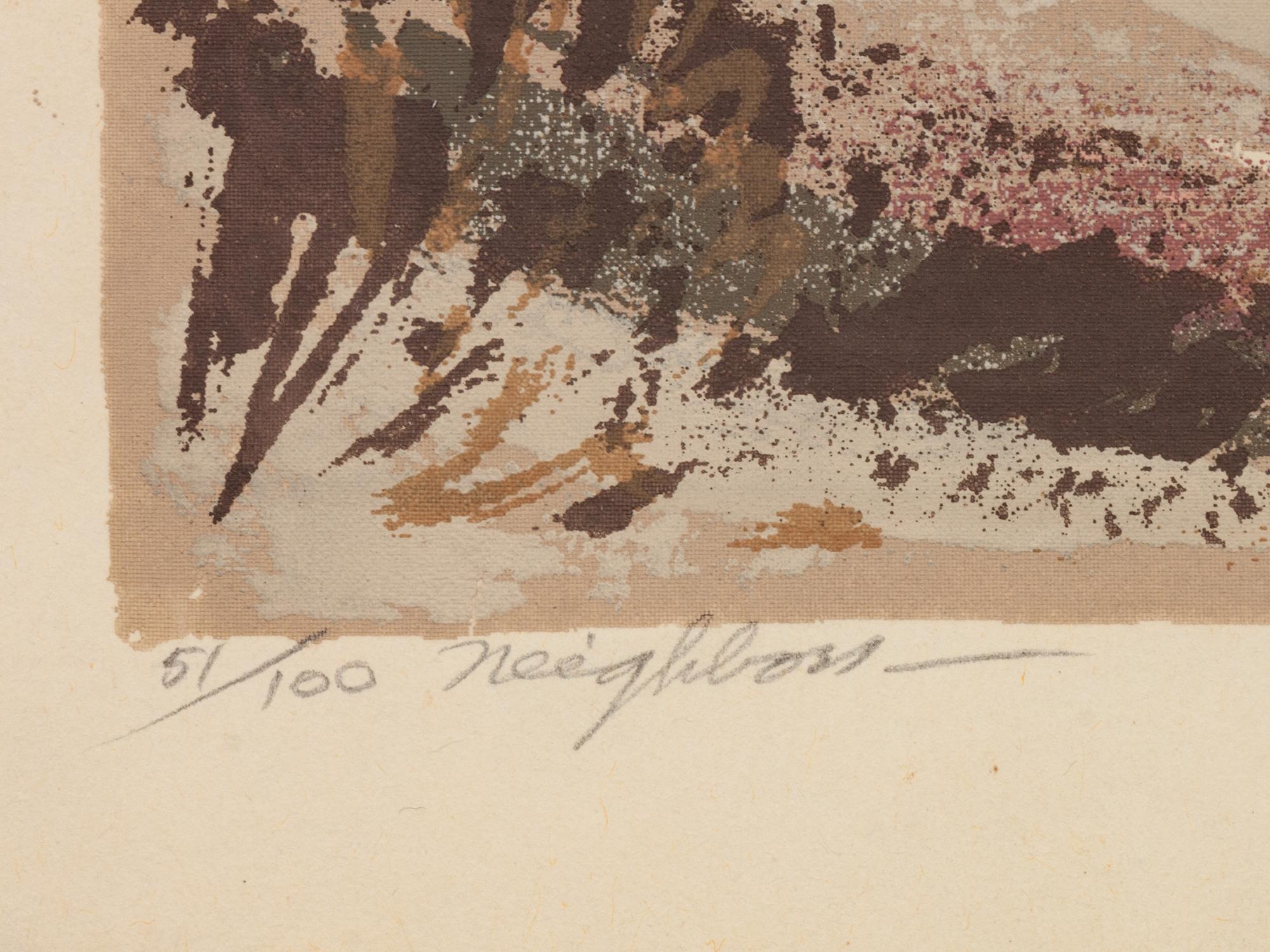 Four Works: Sunset - Santa Fe, edition 115/120; Neighbors , edition 51/100; Abiqui, New Mexico, edition 119/120; Old Pine Tree , edition 101/150