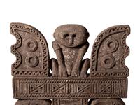 An Asian Relief Carved Stone Stele