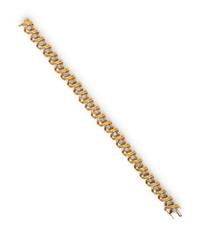 YELLOW GOLD AND DIAMOND BRACELET