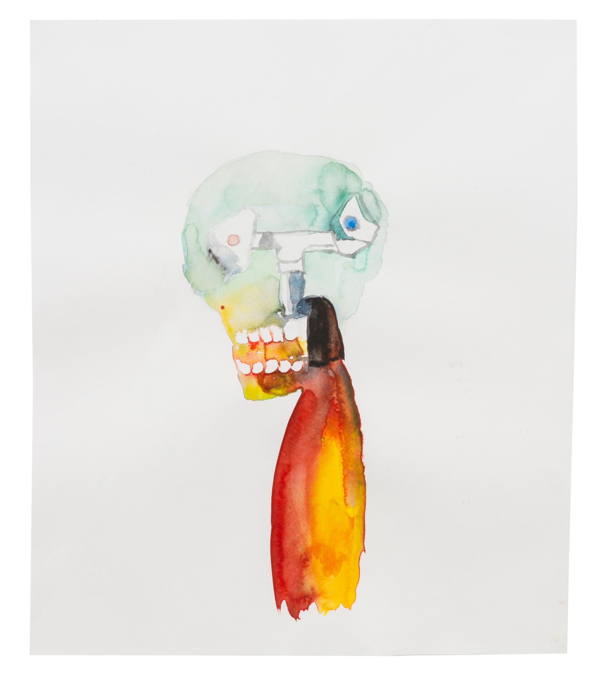 Anne-Marie Schneider, (French, b. 1962), Untitled (Skull/Faucet), 2006 and Untitled (Faucet), 2006 (a pair of works)