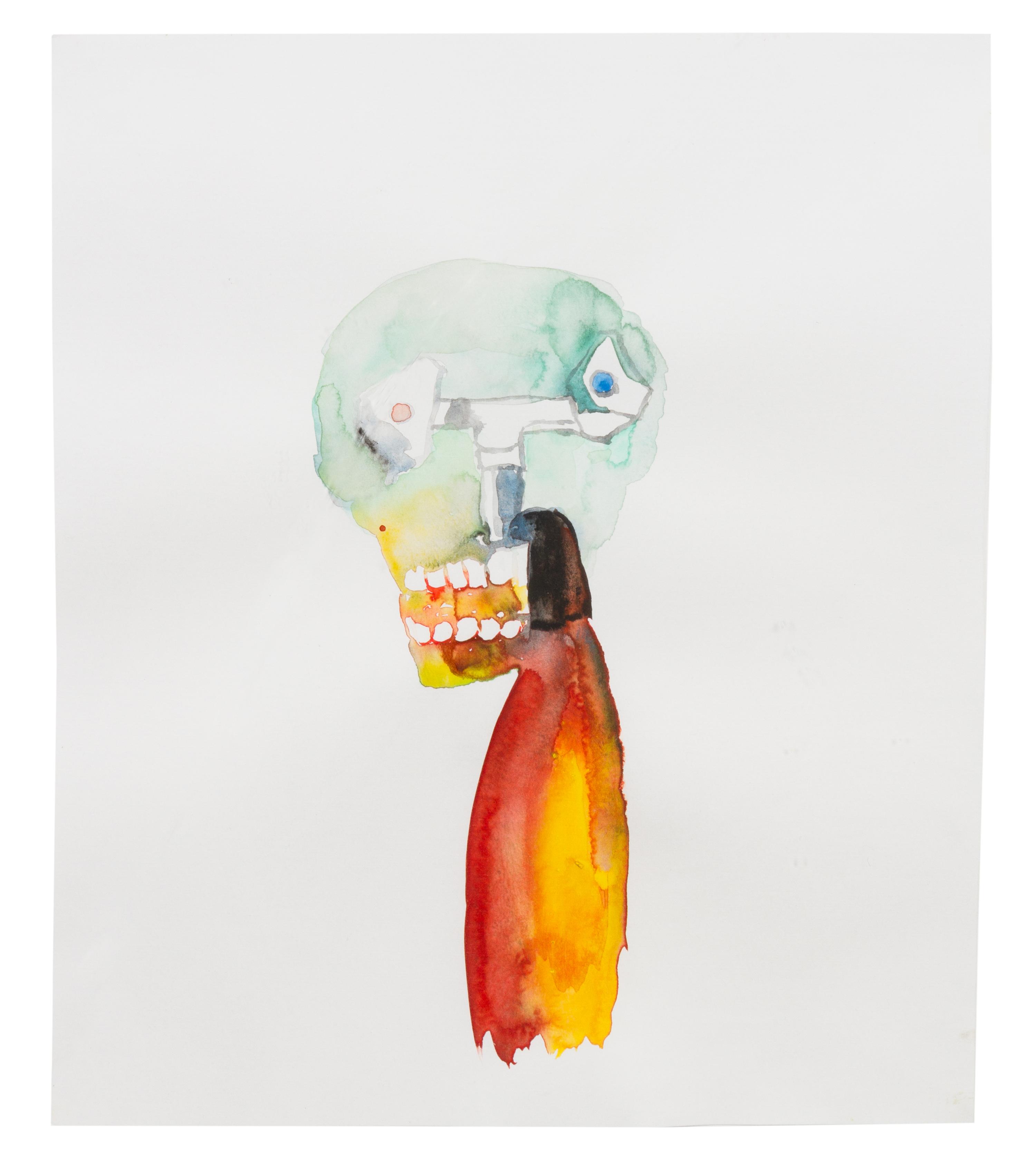 Anne-Marie Schneider, (French, b. 1962), Untitled (Skull/Faucet), 2006 and Untitled (Faucet), 2006 (a pair of works)