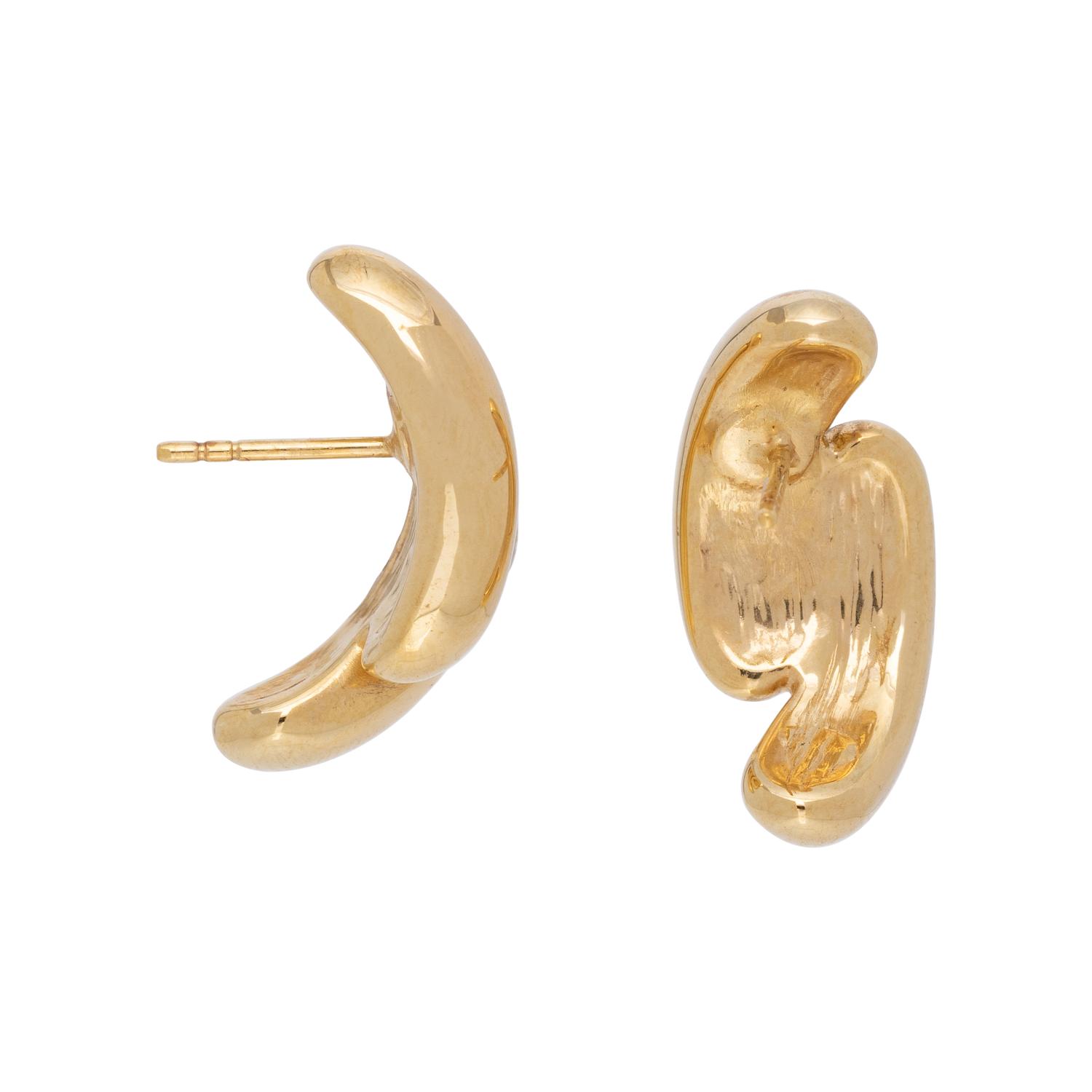 COLLECTION OF YELLOW GOLD EARRINGS