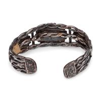 Southwestern-Style Silver and Turquoise Cuff Bracelet