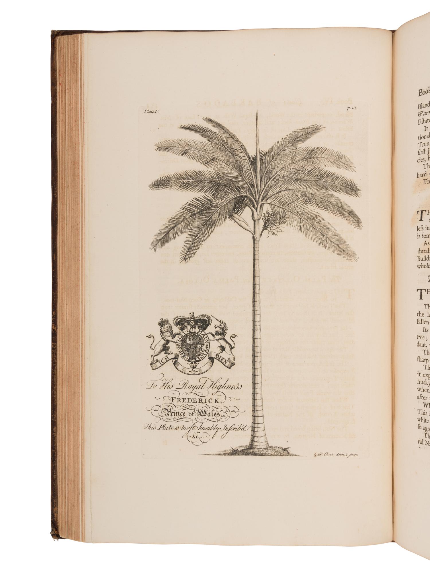 HUGHES, Griffith (1707-1779). The Natural History of Barbados . London: for the Author, 1750.