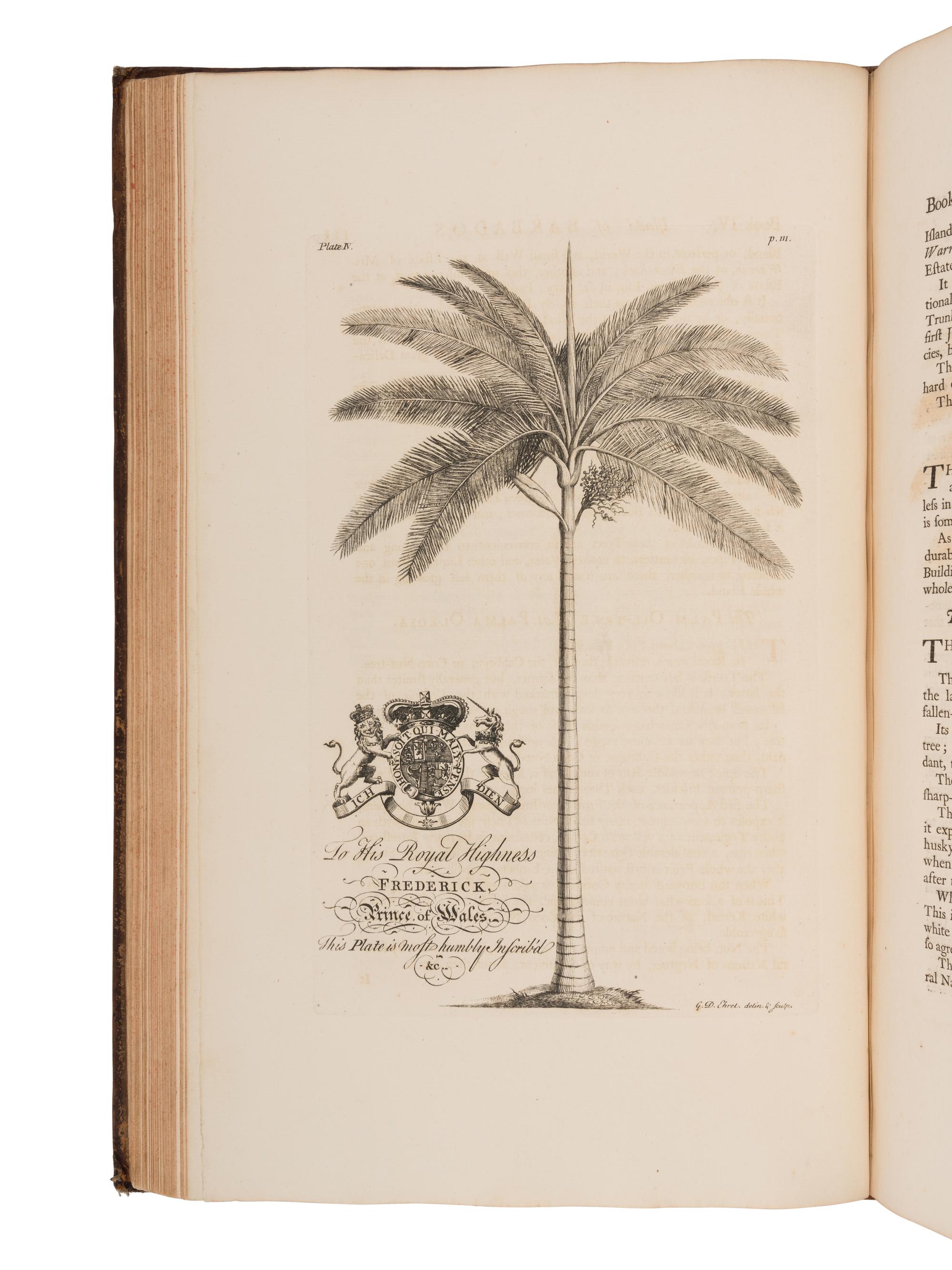 HUGHES, Griffith (1707-1779). The Natural History of Barbados . London: for the Author, 1750.