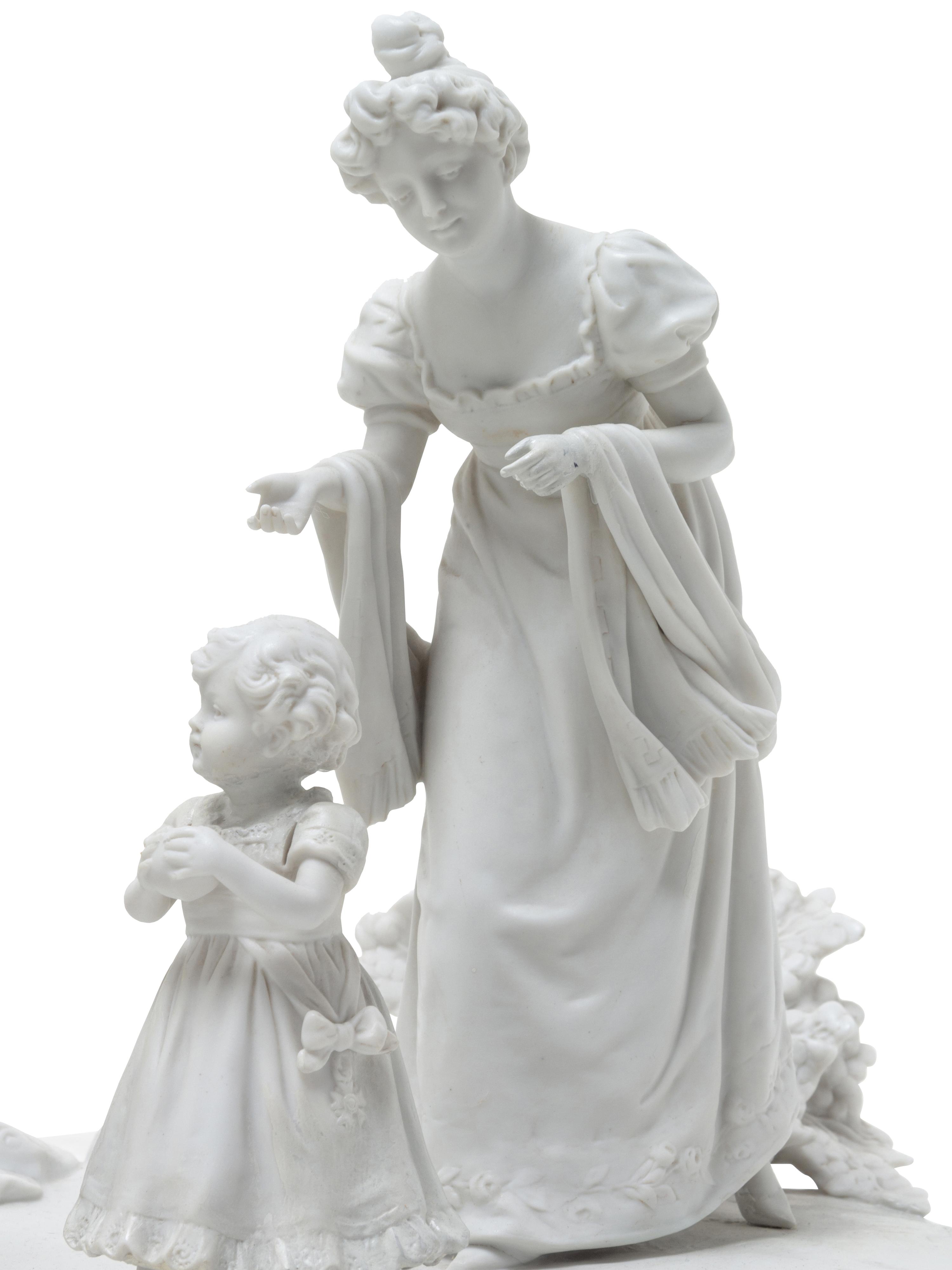 A German Bisque Porcelain Figural Group