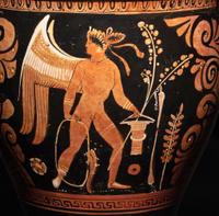 A Large Apulian Red-Figured Skyphos with Eros