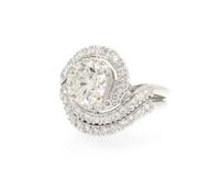 A Platinum and Diamond Ring, 7.90 dwts.