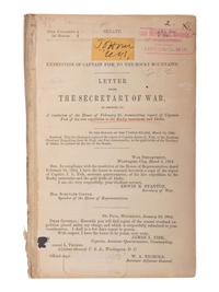 [WESTERN AMERICANA]. Expedition of Captain Fisk to the Rocky Mountains. Letter from the Secretary of War. [Washington]: N.p., [1864].