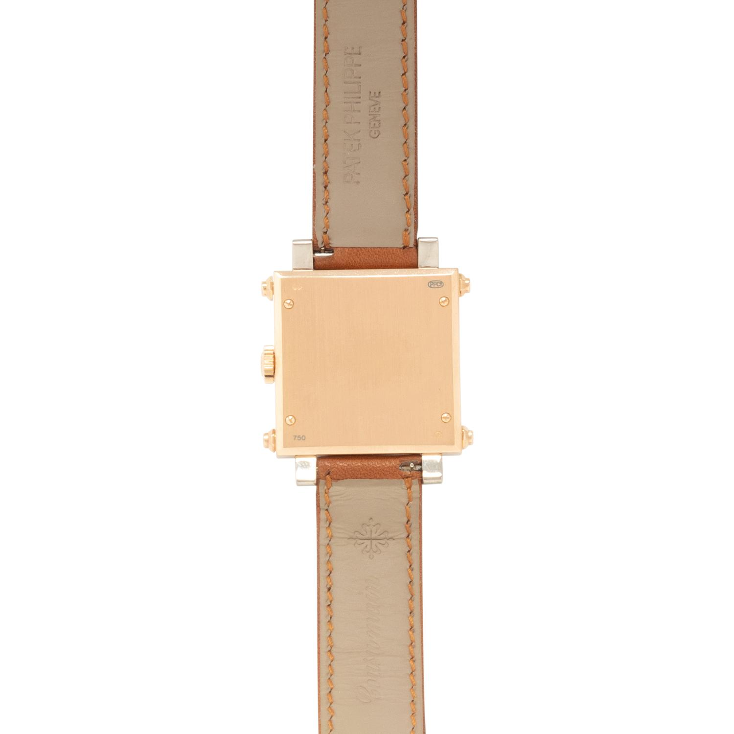 PATEK PHILIPPE, REF. 5099RG 18K ROSE AND WHITE GOLD GONDOLO 'CABRIOLET' WATCH, WITH EXTRACT