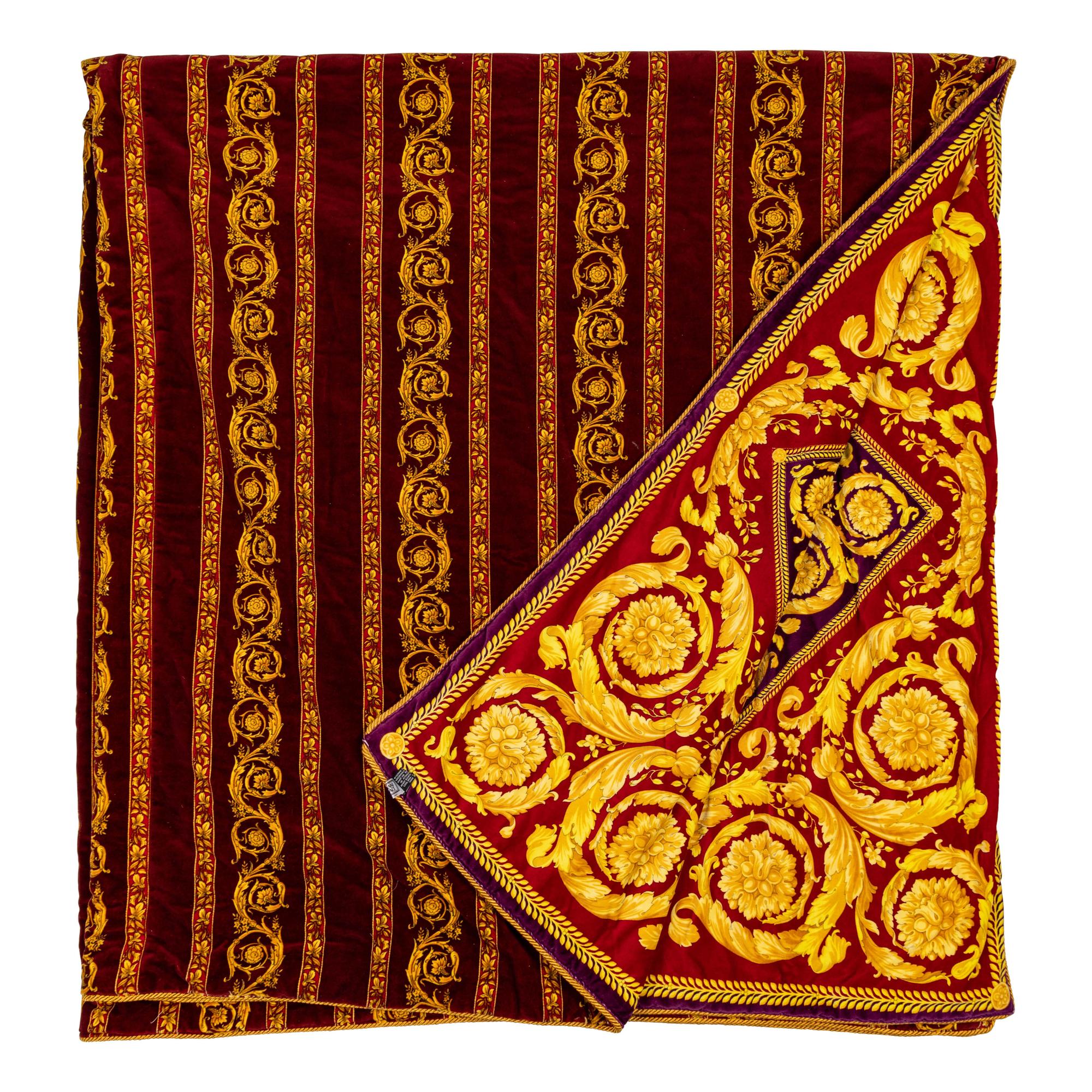 Gianni Versace, Printed Velvet Comforter