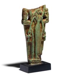An Egyptian Faience Plaque with Sekhmet