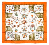 An Hermes Silk Jacquard Scarf, 35 x 35 inches