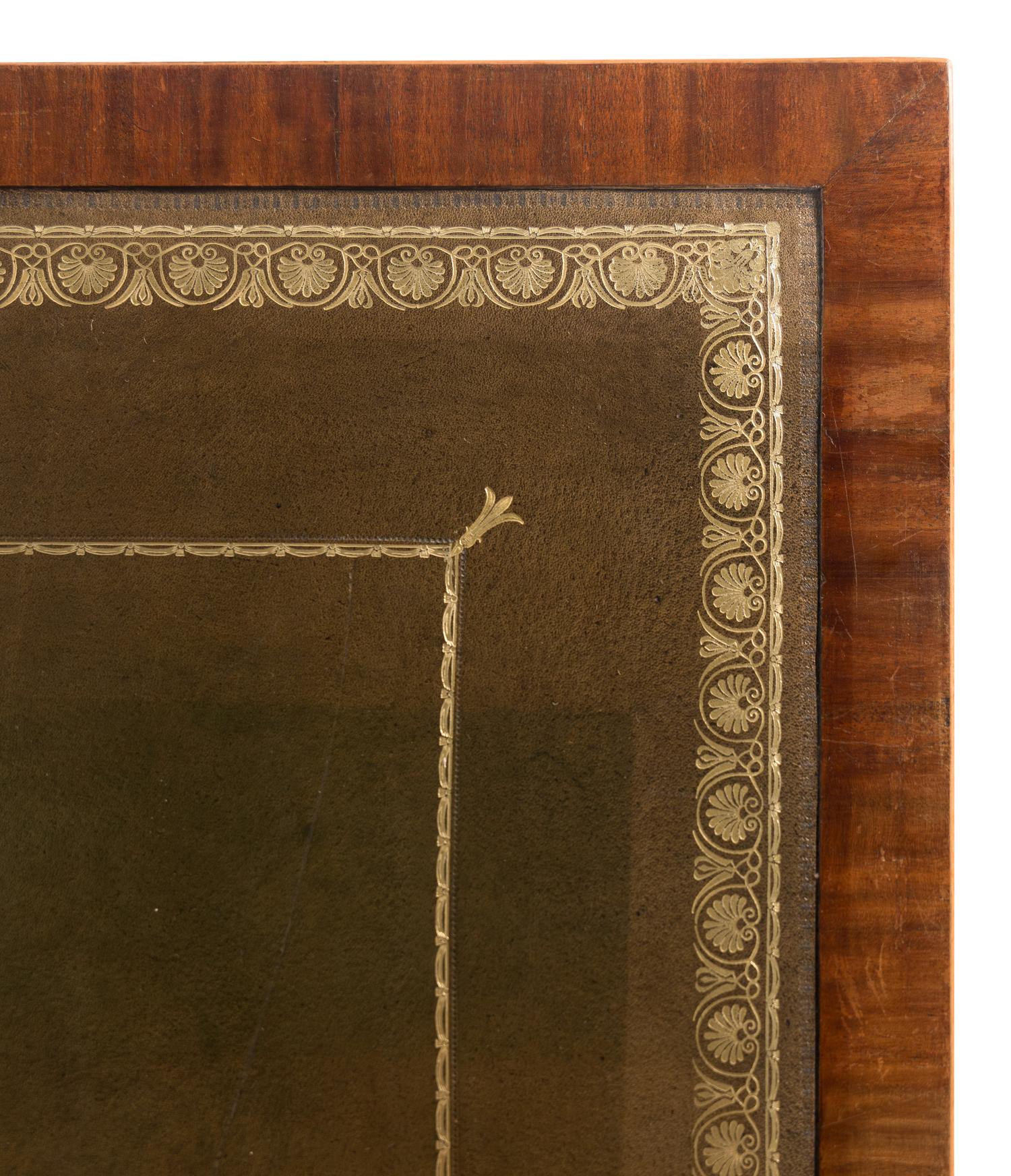 A Regency Mahogany Library Table