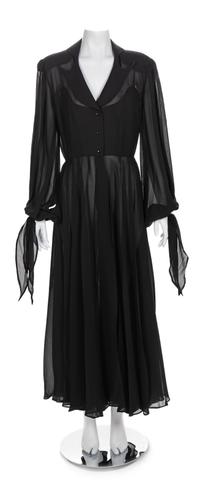 Thierry Mugler Black Sheer Maxi, 1991