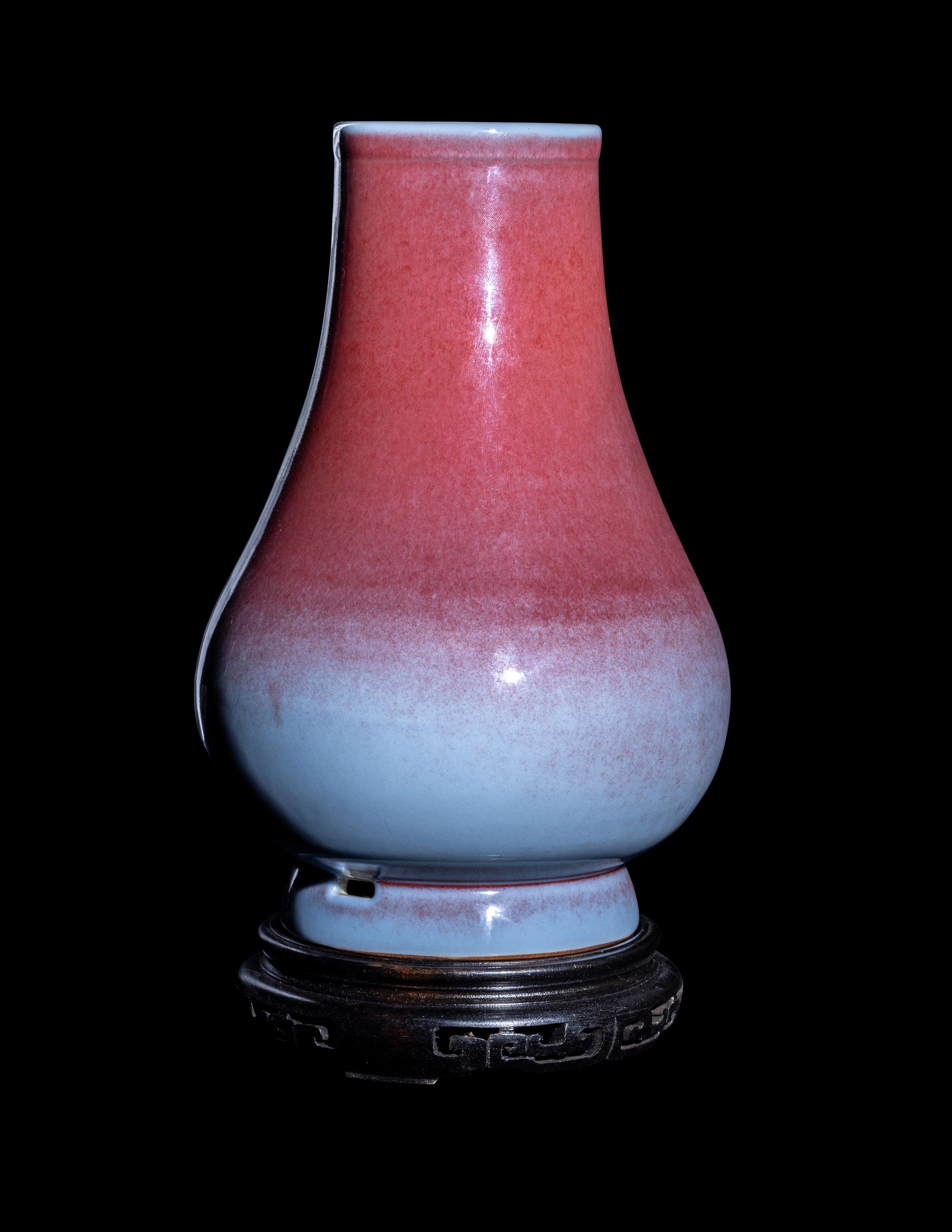 A Chinese Flambé​ Glazed Porcelain Hu Vase