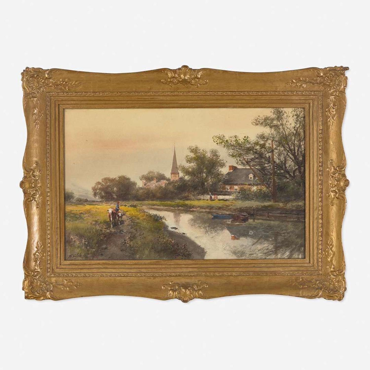 Frank F. English (American, 1854-1922) Untitled (Country Scene)