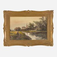 Frank F. English (American, 1854-1922) Untitled (Country Scene)