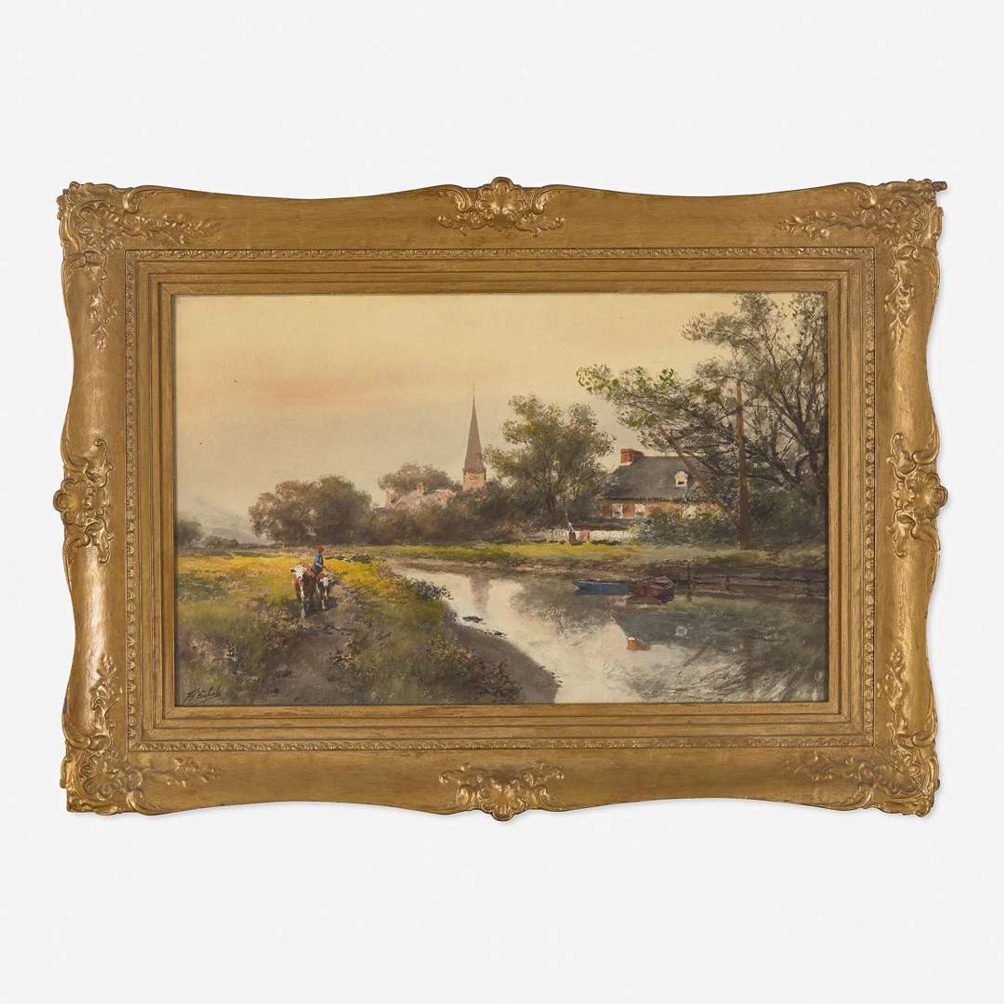 Frank F. English (American, 1854-1922) Untitled (Country Scene)