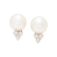 SOUTH SEA CULTURED PEARL AND DIAMOND CLIP EARRINGS