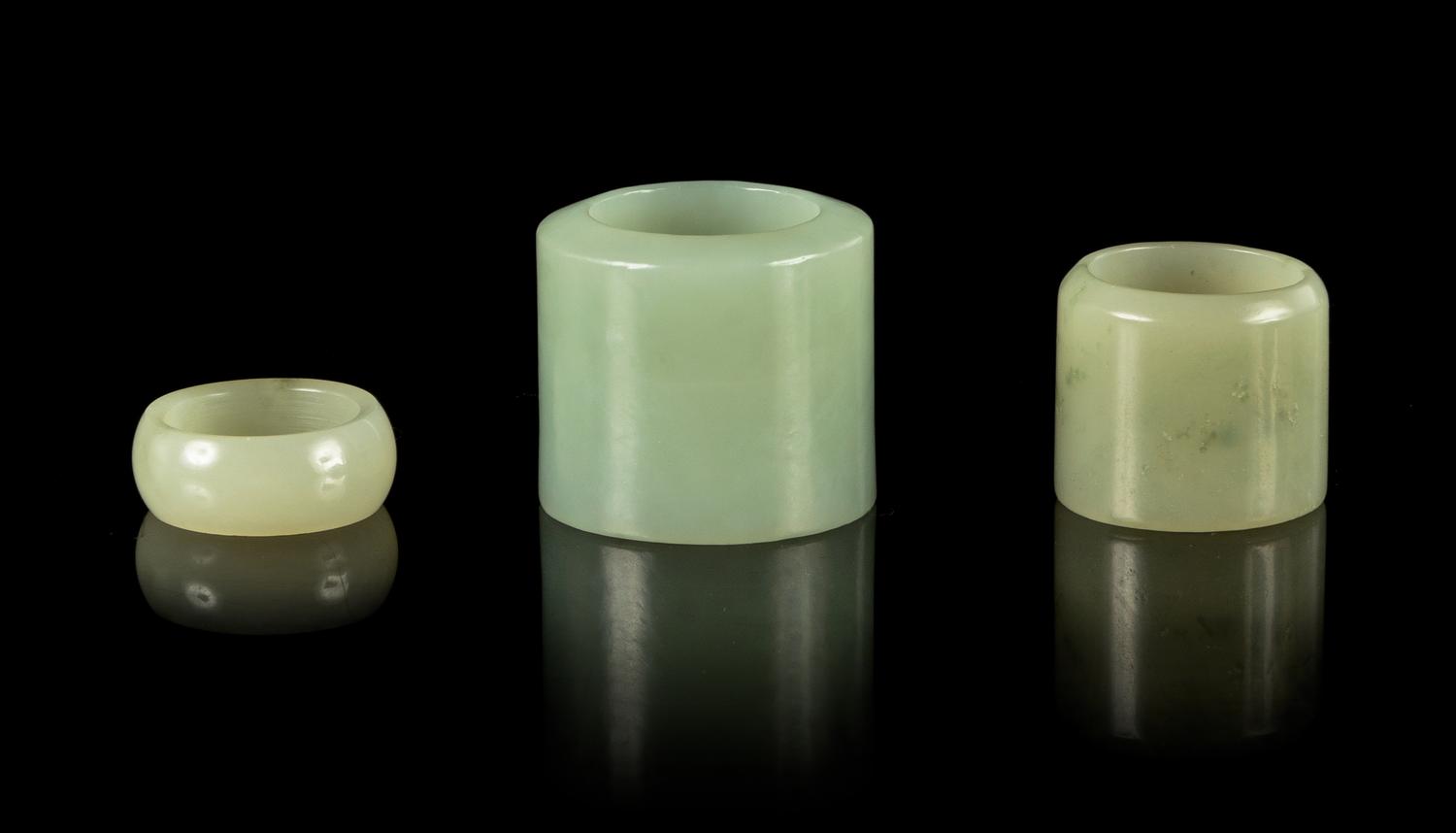 Three Jade Archer's Rings